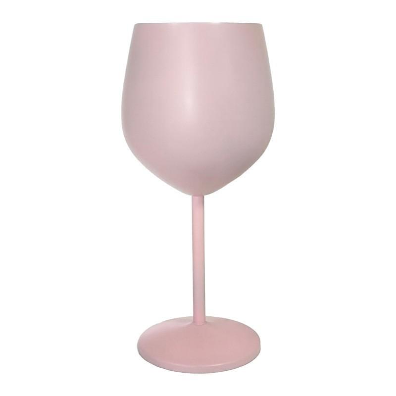 Stainless Steel Wine Glass Goblet Rose Gold Silver Gold Metal Cup Durable Wine & Champagne Glass for Party Bar Gift