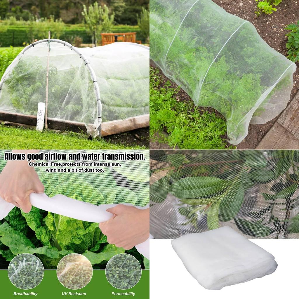 Durable Polyethylene Insect Netting For Garden Greenhouses White Color 5-year Lifespan