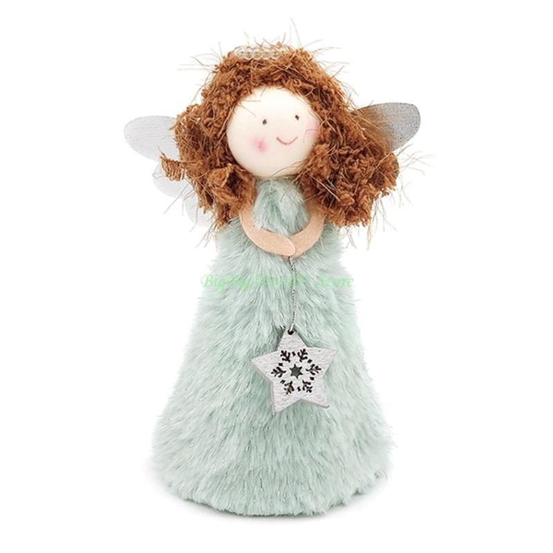 

24TE Christmas Tree Topper Snowflake Love Heart Pattern for Creative Xmas Decor for Children Baby Kid Room Decoration Attachm синий