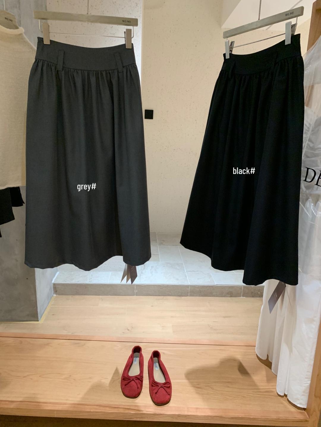 Guangzhou Thirteen Women s High-Waisted A-Line Mid-Length Skirt - Early Spring Trend Medium чёрный