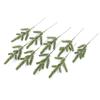 50Pcs Green Artificial Pine Branches 7 Forked Garlands Accessories  Christmas Party