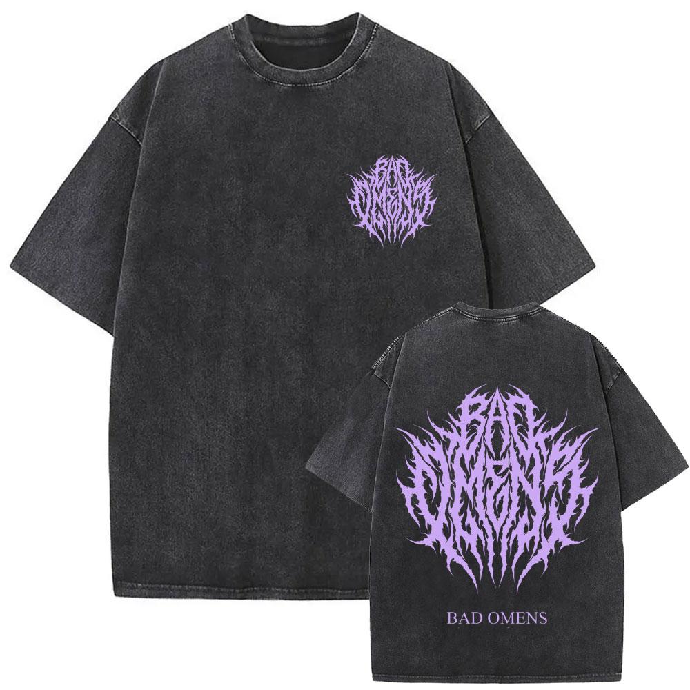 

Washed Vintage Bad Omens Do You Feel Love Tour T Shirt Fans Gift Men Clothing Retro Rock Gothic Metal Oversized Tshirts S