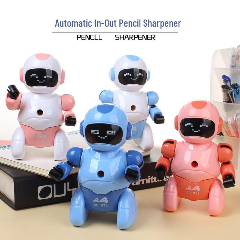 Colorful Alien Cartoon Hand-Crank Pencil Sharpener for Students