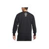 Nike Geruite Alfabet Print Pullover Sweatshirt Heren Tops Zwart FD9744-010