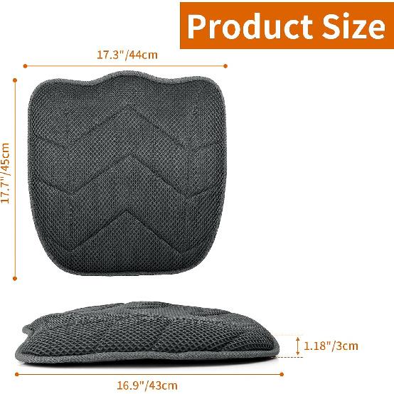 Car Seat Cushion For Driving,Slip-Resistant 3D Foam Mesh Office Chair Cushion To Relief Sciatica & Back Coccyx Tailbone Pain (1)