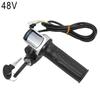 36V 48V 60V Electric Bicycle Throttle Grip E-bike Handlebar with Lock Ebike Scooter Accelerator Power Indicator Key LED Display Throttles 2