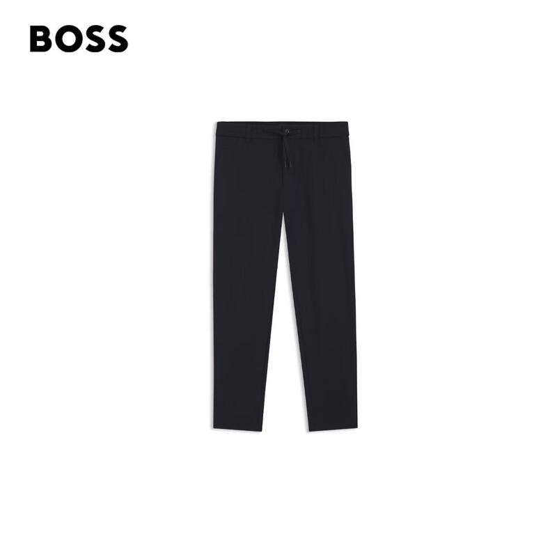 

Мужские эластичные зауженные брюки из ткани пузырь BOSS M (3232)