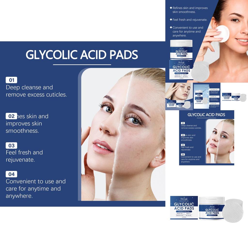 Hoygi Exfoliating Cotton Pads Gentle Repair Brightening Cleansing Exfoliation For Radiant Skin