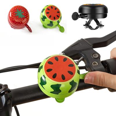 Kinder Fahrradglocke Cartoon Mountainbike Roller Kinderfahrräder Glocke Wassermelone Erdbeere Muster Fahrradzubehör
