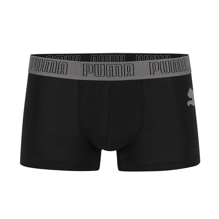 Puma Logo Casual Breathable Boxer Briefs 3-Pack Men underwear Black Gray Blue 701229117-004