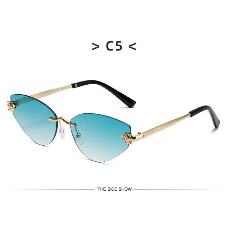 Women's sunglasses, new triangular frameless sunglasses.