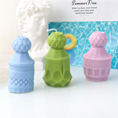 Moule en Silicone Mignon en Forme de Gourde Bougie Fait Main Parfum Bouteille de Vin Aromathérapie Moule en Plâtre Kit de Production de Bougies Maison