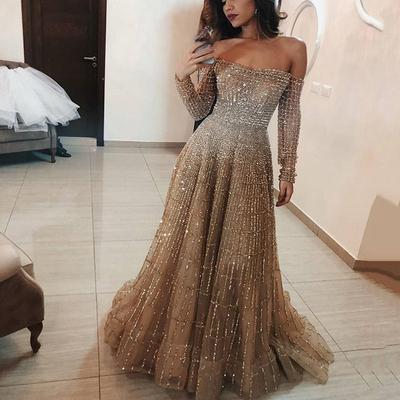 Women's Summer Casual Long One Shoulder Long Sleeve Sheath Dresses