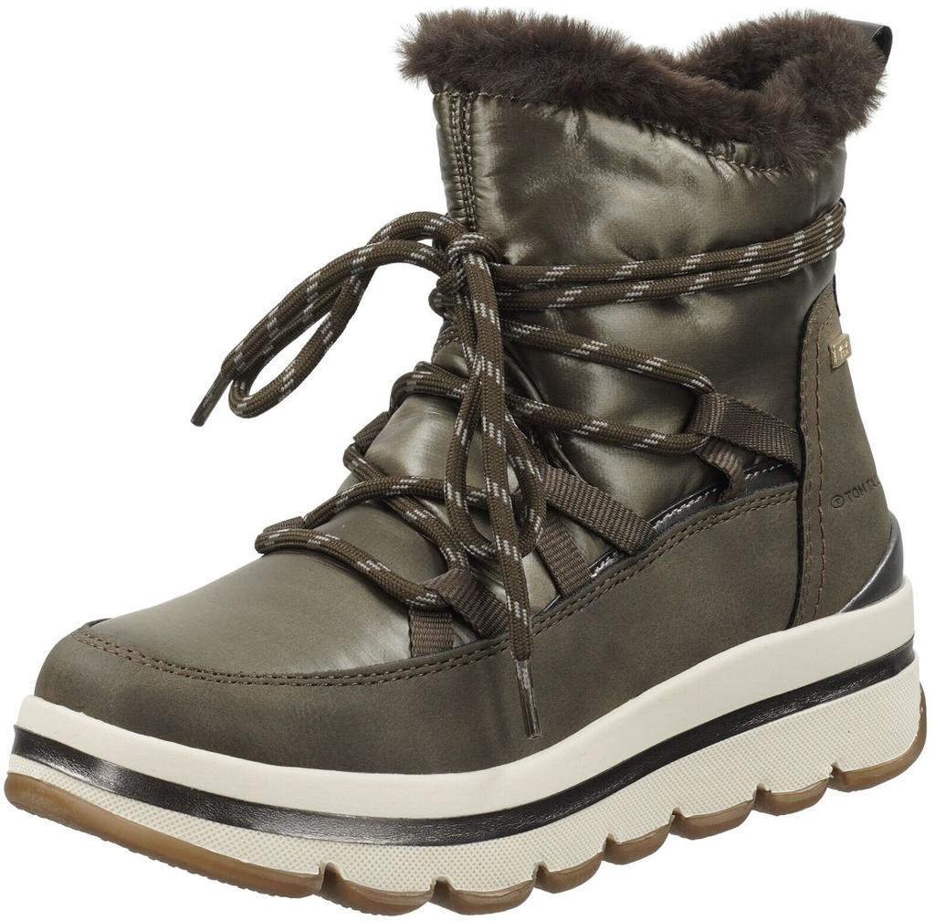 Boots Tom Tailor Faux Leather Textile Brown Lava