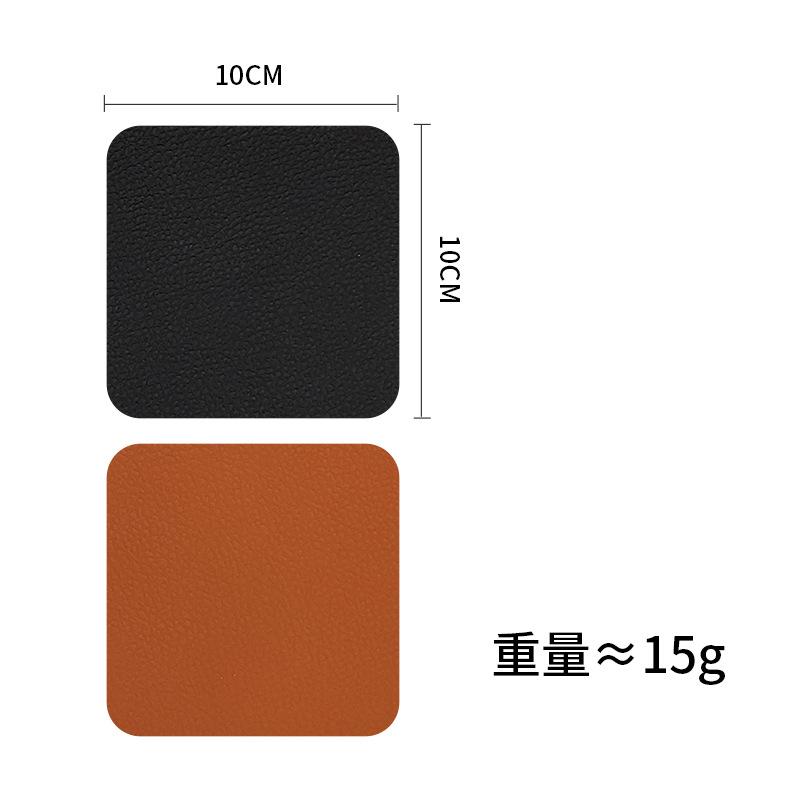 Nordic Style Simple PVC Western Food Mat Bowl Mat Thermal Insulation Mat PVC Mat Leather Double-sided Dining Mat Waterproof and Oil-proof Dining