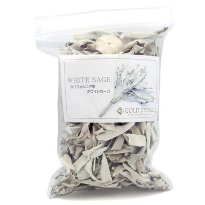 [GOLDSTEIN] Pestizidfreier Weißer Salbei aus Kalifornien, ca. 50g (Keine Zweige, Zerquetscht)