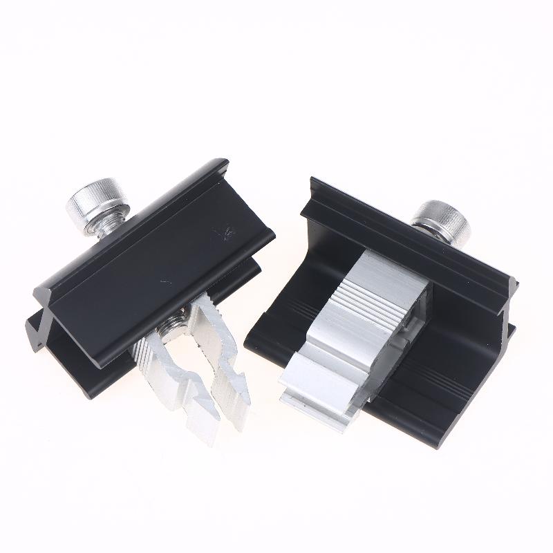 Abrazadera para Panel Solar de Acero Inoxidable Sujeción Rápida de Módulo Solar Fotovoltaico Abrazadera Central para Piezas Fotovoltaicas de 30-50 mm