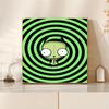 Spooky Cute Zombie Checkerboard 5D Diy Diamond Paintings Mosaic Wall Round Diamond Art Painting Kits Embroidery Crystal Accessories Frameless