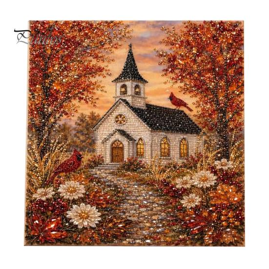 Fall Home Decor Crafts Autumn Faux Pearl Painting Kit, DIY Pumpkin Turkey Art for Adults Sunflower 3D Wall Craft Kit Handmade Set