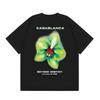 2026 Casablanca Print Loose Fit Cotton T-Shirt Men Youth Casual Wear