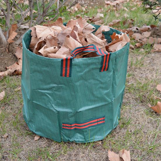 Leaf Bag Collapsible Large Capacity Heavy Duty Leaf Collector with Reinforced Handles Garden Trash Bag for Leaves Twigs