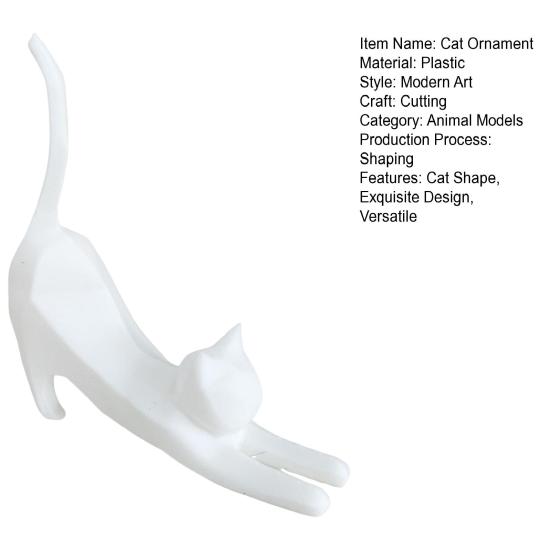 1/2/3Pcs Lifelike Cat Sculpture 3D Printed Handcrafted Simulation Cat Ornament Party Home Decoration Cat Lover Gift