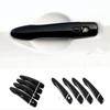 For Nissan Maxima A36 2016 2017 2018   ABS Chrome Carbon Fiber Black Door Handle Cover Sticker Car Styling Accessories