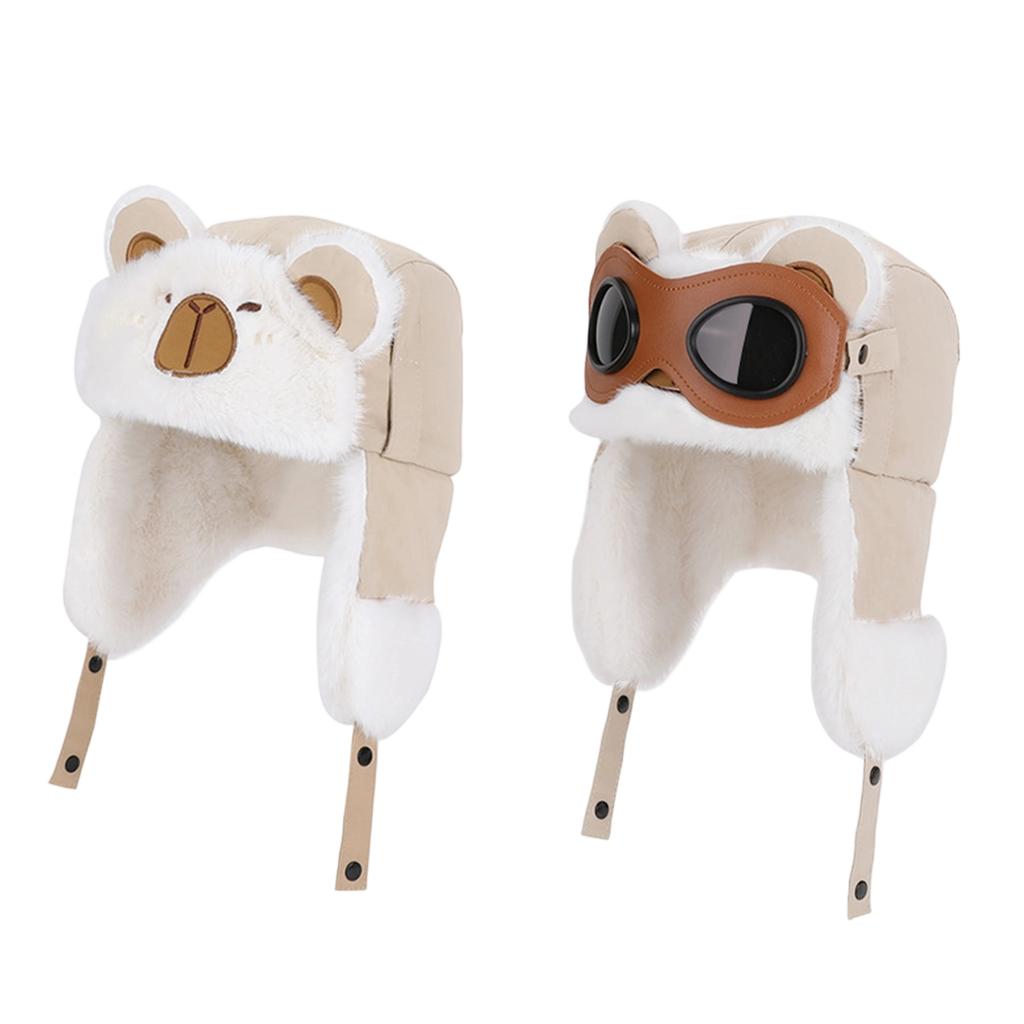 Wintermütze für Kinder, Retro Lei Feng Mütze, Mütze mit warmem Fleece, Ohr-, Motorradmütze zum Fahren