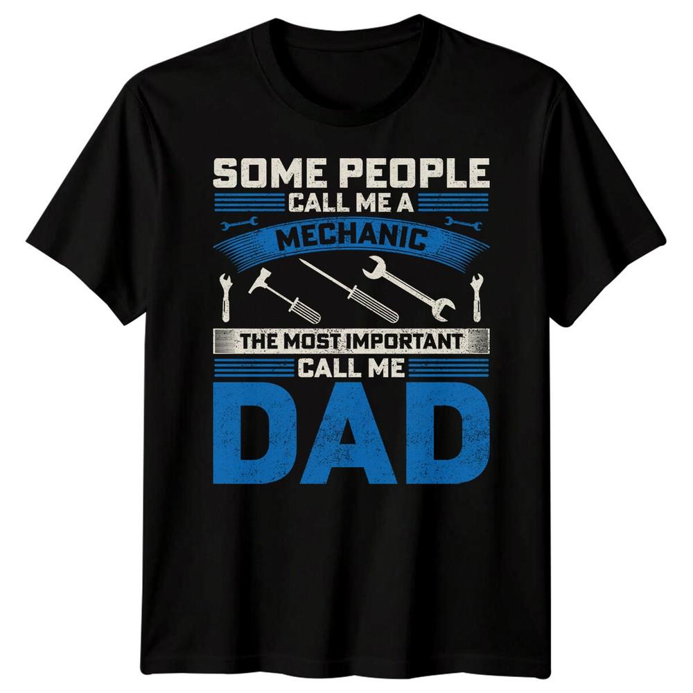 

Mens Mechanic Dad Funny Fathers Day T-Shirt Tee Best Dad Ever Papa Life Daddy#FD 2XL