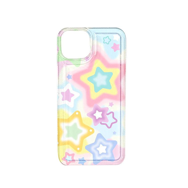 Full Screen Color Smudge Stars for iPhone16ProMax Mobile Phone Case 14Pro Apple 12/11ins Wind