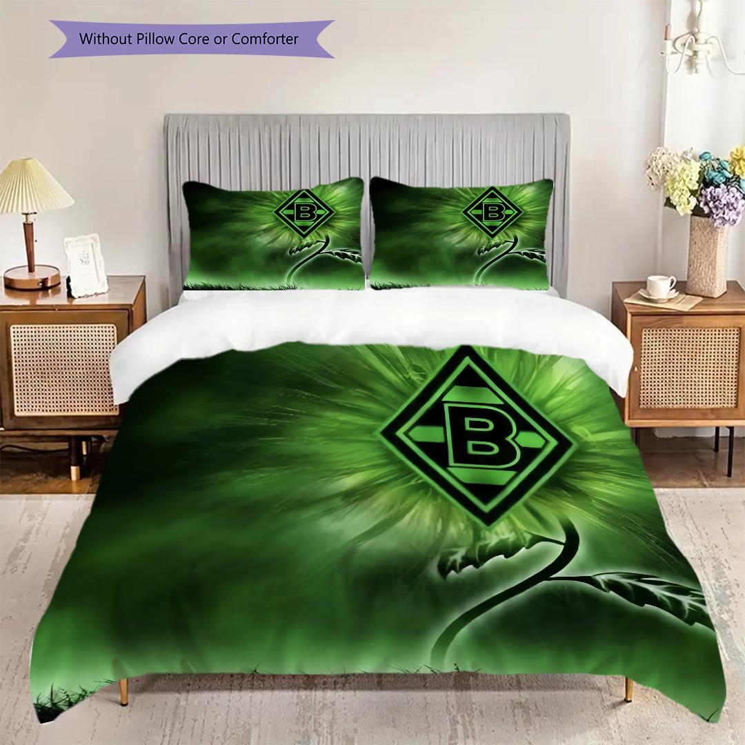 

Borussia Pattern Bedding Quilt Set Quilt Cover Pillowcase Home Decoration Birthday Gift (1 * duvet cover + 2 * pillowcase, without core) 140x200cm