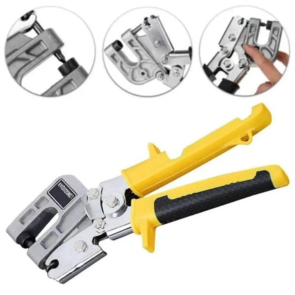 1PC Aluminum alloy ceiling punch pliers drywall plastering tools double-handed keel pliers