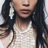 European and American Exaggerated Creative Long Hand-stringed Round Shell Tassel Earrings Beach Storm Bohemian Beaded Earrings for Women