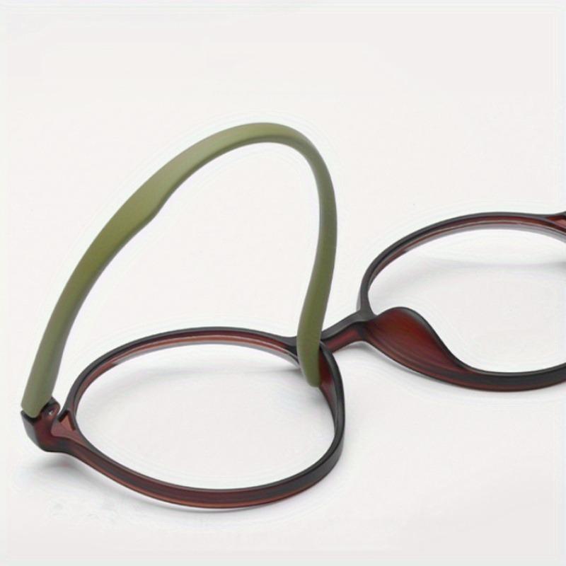 Ultra Light Large Round Frame Reading Glasses for Women Men High Definition PC Lenses - Suitable for Middle-aged
