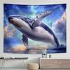 Attractive Starfish Whale Digital Printing Polyester Wall Tapestry Suitable for Use In Living Rooms Bedrooms Offices Bars Party