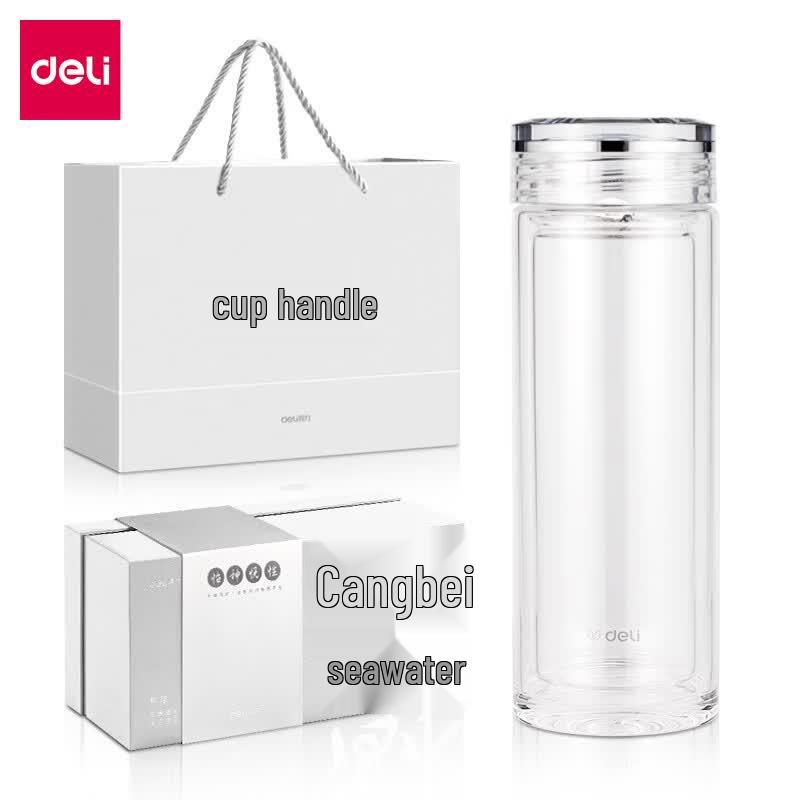 Deli 300ml Double-Walled Glass Tumbler
