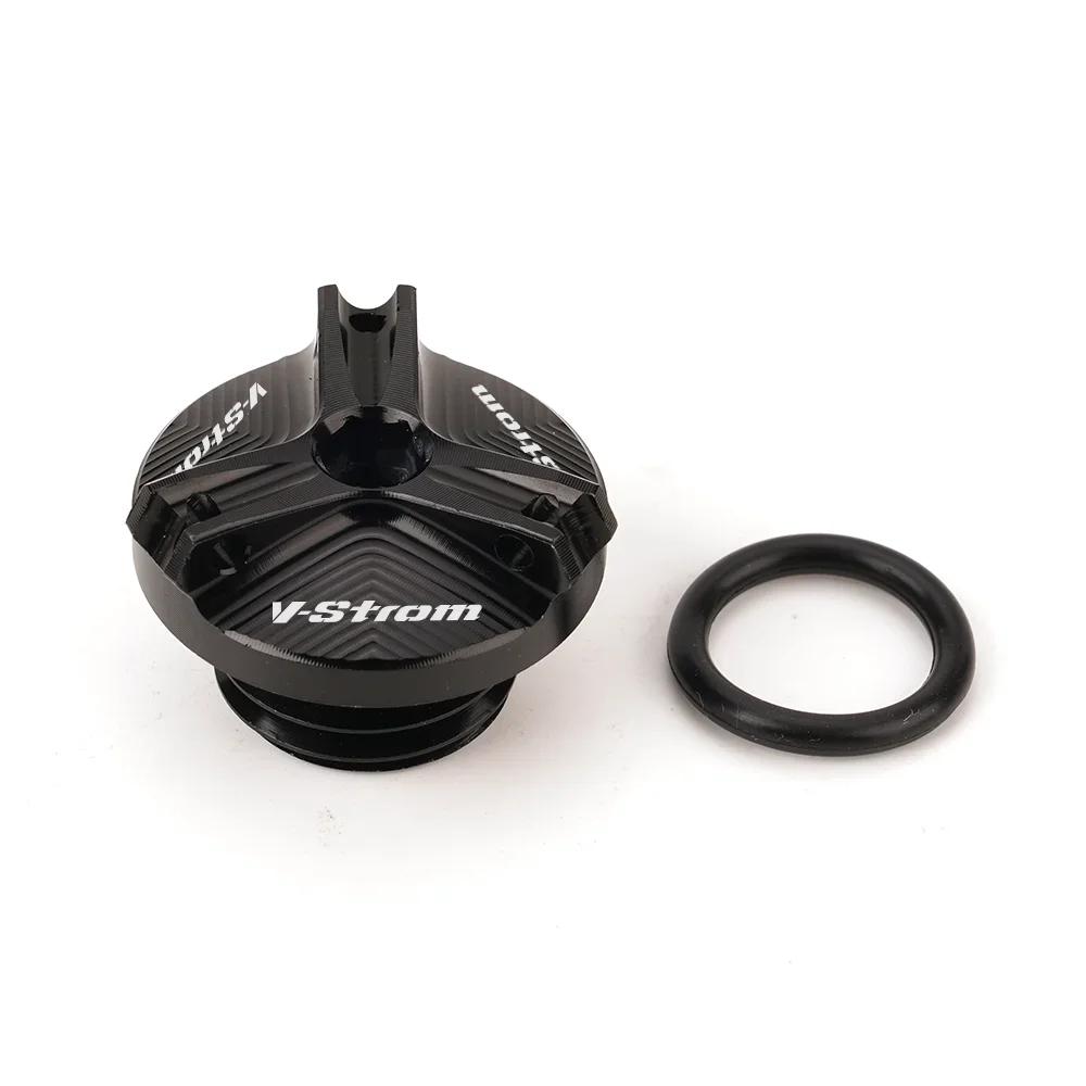 Motorcycle CNC Aluminum Engine Oil Filler Plug Cap Screw For Suzuki VSTROM 650 1000 1050 1050XT 250 V STROM DL250 DL650 DL1000
