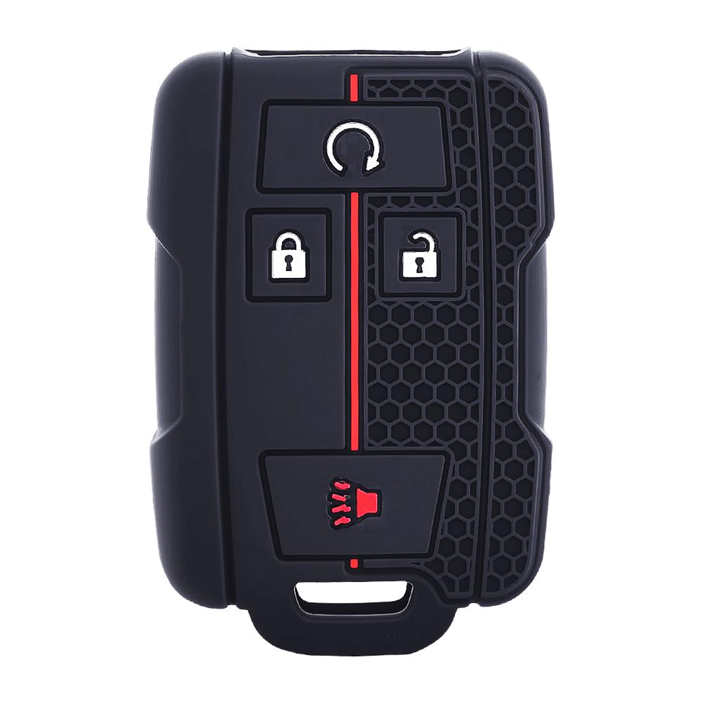 Silicone car key case for Chevrolet Colorado Silverado 1500 2500HD 3500HD GMC Yukon Sierra Canyon remote key protector