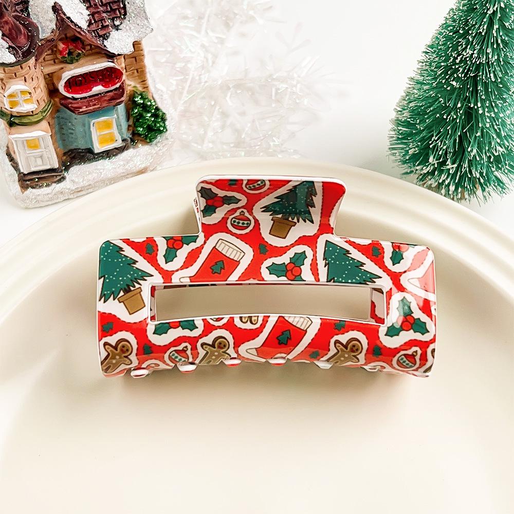 Bambus Yao Weihnachts-Cartoon Haarspangen: Niedliches Hai-, Rentier- & Schneemann-Design