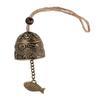 Metallwindspiel mit Seil Vintage Drachenmuster Hängeglocke für Auto Zuhause Garten Hof Dekoration