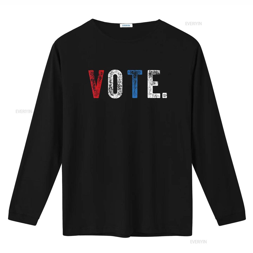 Vote T Shirt 2024 Election Voting Right Vintage Style vintage Washed Slightly fashion designer clothes Comfortable homme Casual