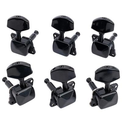 Musiclily Pro Guitar Tuning Pegs for Black 3L+3R Electric/Acoustic Guitars,