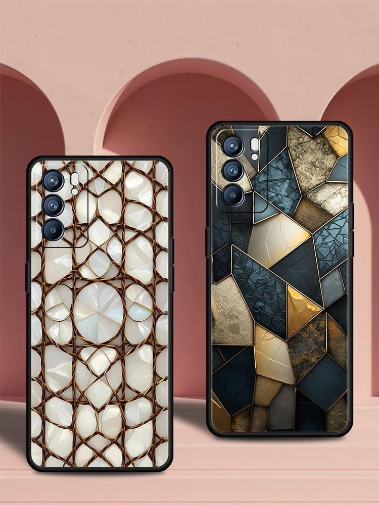 Folds Texture Phone Case For Oppo Reno 13 12 11 10 7 F Find X5 X6 A98 A80 A79 A78 A57 A54 A31 A17 Pro 5G Soft TPU Cover Fundas