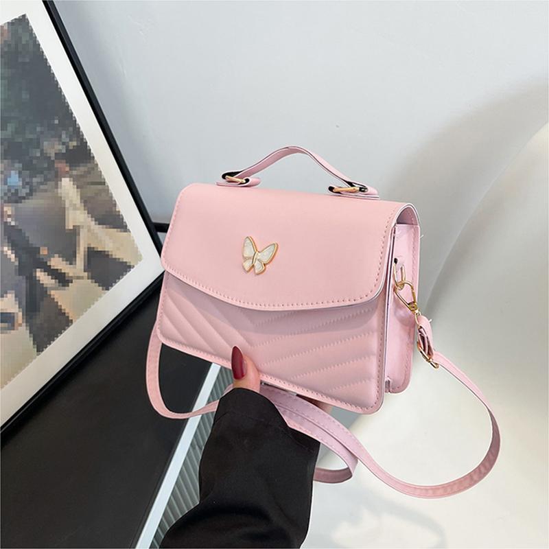 PU Versatile and Fashionable Portable Small Square Bag Single Shoulder Crossbody Bag Luxury Designer Handbag AVE