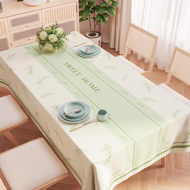 New Year'S Fresh Tablecloth Leave-In Waterproof And Oil-Proof Pvc Dining Table Tablecloth Tablecloth Cover Cloth Coffee Table Tablecloth