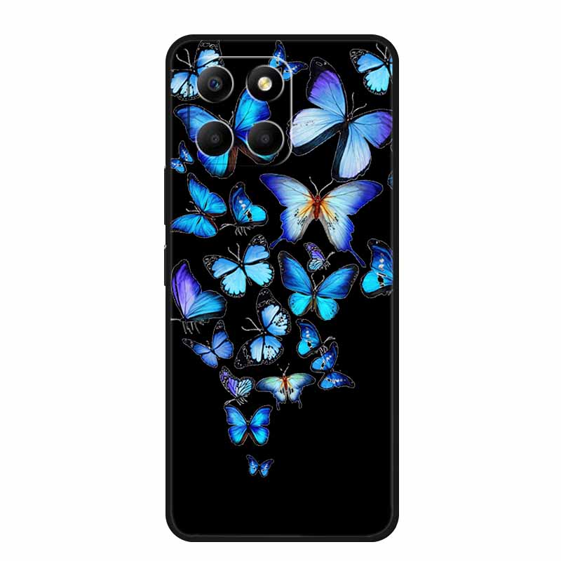 Cartoon Case For Honor X7c X8c X8b X5b Plus Play 9A X6b X6c Phone Case X 8 7 6 C Coque Cute Cat Black Silicone Soft Back Cover