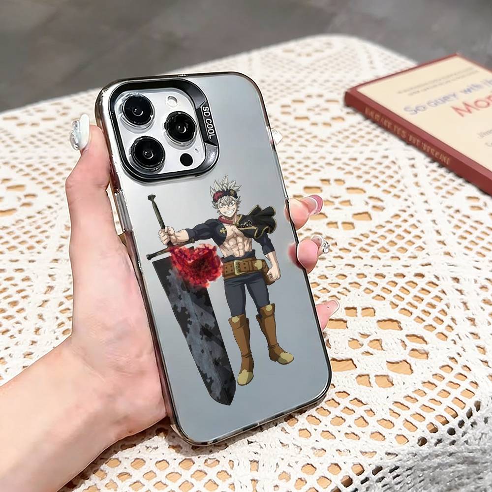 Anime Cool A-Asta  Phone Case For iPhone 17,16,15,14,13,12,11 Plus,Pro Max,XS,Colored silver phone case iPhone16pro