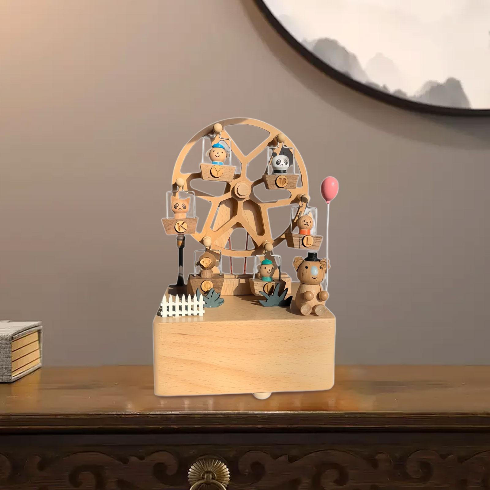 

Деревянная музыкальная шкатулка, фигурка, рождественский подарок, детские игрушки, механизм, ветряная мельница Dandelions Promise