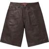 Baggy Leather Short Snakeskin
