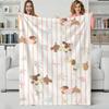 Animal D-Dachshunds Throw Flannel Blanket Perfect for Sofa Office Bed Travel Sleep Read Relax Camping four season use
